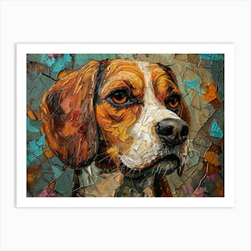 Beagle Fine Art Portrait 1 Art Print