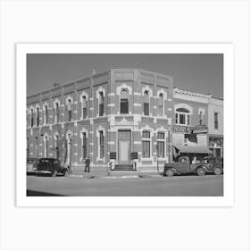 First National Bank Corner, Norton, Kansas By Russell Lee Art Print