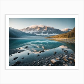 Lake In The Mountains Art Print