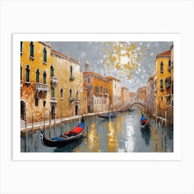 Venice Gondolas Art Print