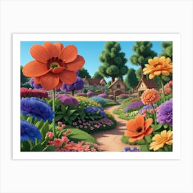 Flower Garden Art Print