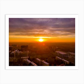 Sunset in Milan Italy Europe Photo Photograph Cool Wall Decor Art Print Poster. Art Print