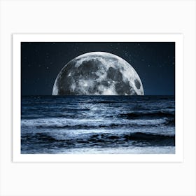Summer Dreams - Ocean Moonrise Art Print