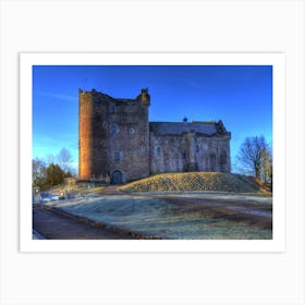 Doune castle in winter Art Print