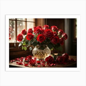 Red Roses Art Print