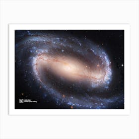 Barred Spiral Galaxy NGC 1300 — NASA Hubble Space Telescope — space poster Art Print