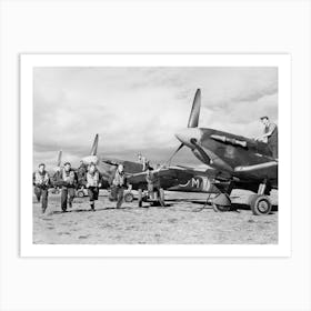 Spitfire In Flight November 1943 Art Print