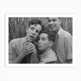 Boys At National Rice Festival, Crowley, Louisiana By Russell Lee Art Print