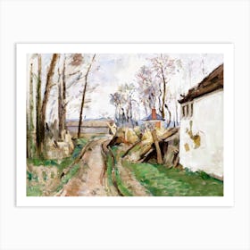 A Village Road Near Auvers, Paul Cézanne Art Print