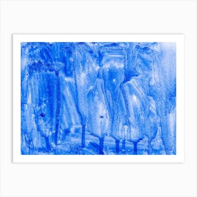'Blue Abstract Painting Art Print