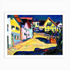 Wassily Kandinsky Street Scene By Person Art Print