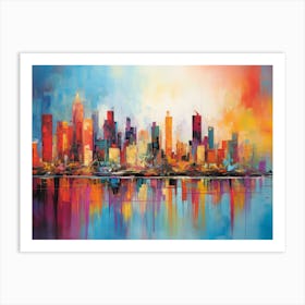 Chicago Skyline 14 Art Print