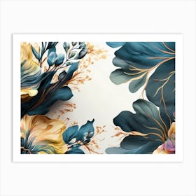 Abstract Floral Painting Art Print