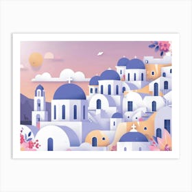 Santorini 13 Art Print