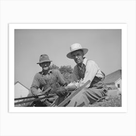 Mormon Farmers, Members Of Fsa (Farm Security Administration) Cooperative Beet Sugar Cultivater Art Print