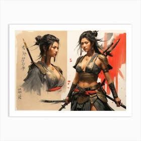 Samurai Warrior Art Print