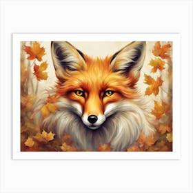 Autumn Mystical Fox 1 1 Art Print