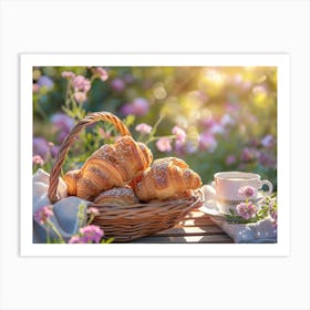 Breakfast In The Garden Art Print