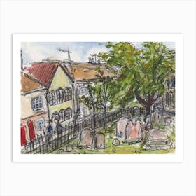 St Marys Churchyard 20th Aug 2024 Art Print