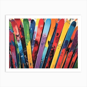 Ski Decor 4 Art Print