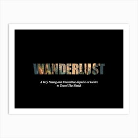 Wanderlust Poster Retro Woods Illustration 9 Art Print