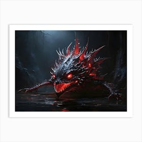 Demon In The Dark Art Print