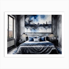 Roma Bedroom Art Print