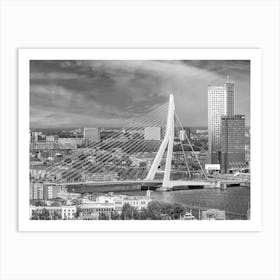View From The Euromast With Erasmusbrug Art Print