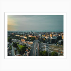 Milan Wall Art. Aerial Photography Art Print