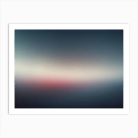 A Gradient Background With A Soft, Blurred, Blue To White Transition, Resembling A Hazy Sky Or A Foggy Landscape Art Print