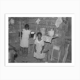 Southeast Missouri Farms, Corner Of Kitchen Of Sharecropper S Shack Near La Forge Project, Missouri By Russell Lee Art Print