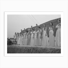 Untitled Photo, Possibly Related To Princesses, National Rice Festival, Crowley, Louisiana By Russell Lee Art Print