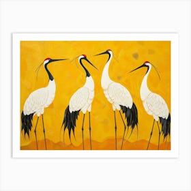 Four Cranes Art Print