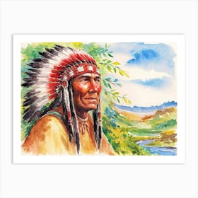 Indian Chief Art Print