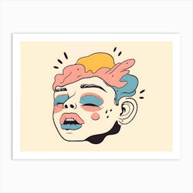 Portrait Of A Girl Art Print