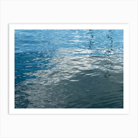 Reflection of clouds in the water Art Print