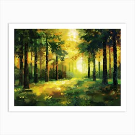 Forest Path 2 Art Print