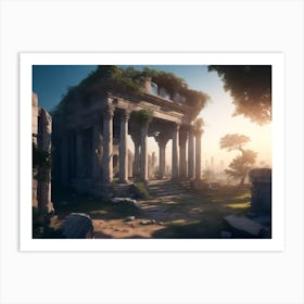 A Cityscape Of Ruins Art Print