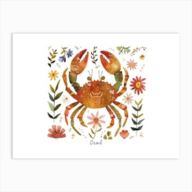 Little Floral Crab 2 Poster Art Print