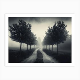 Dark Road Art Print