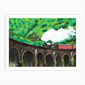 Hogwart Express, Train To Hogwart, Harry Potter Art Print