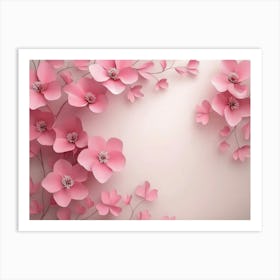 Paper Flowers 118 Art Print