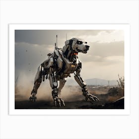 Ai army robotic dog 1 Art Print