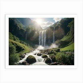 The Hidden Waterfall Art Print