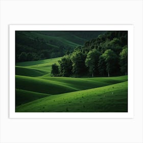 Green nature Art Print