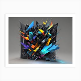 3d Background (101) Art Print