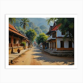  Luang Prabang City  Art Print