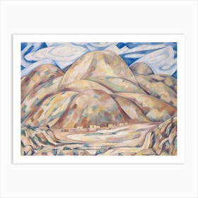 Landscape No 3, Cash Entry Mines, New Mexico, Marsden Hartley Art Print