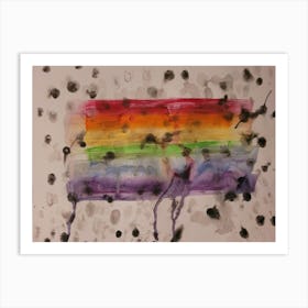 Melting Rainbow Art Print