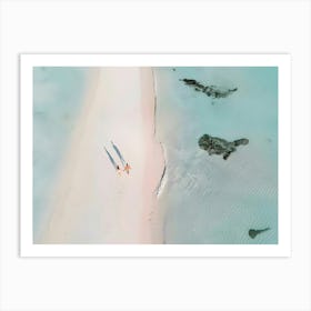 Aerial View Of A Beach 1 Art Print